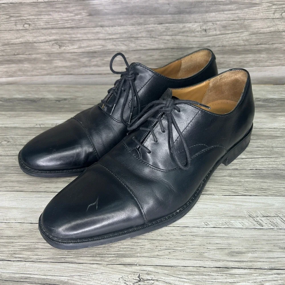 Cole Haan Mens Modern Essentials Dress Shoes Sz 11 Leather Cap Toe Oxford